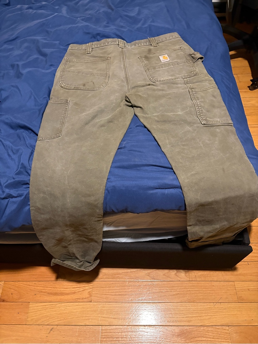 Carhartt Men's Canvas Cargo Work Pants in Brown/Tan